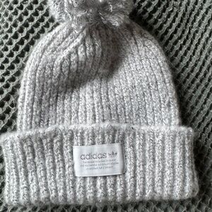 Adidas Kids Light Gray Knit Beanie